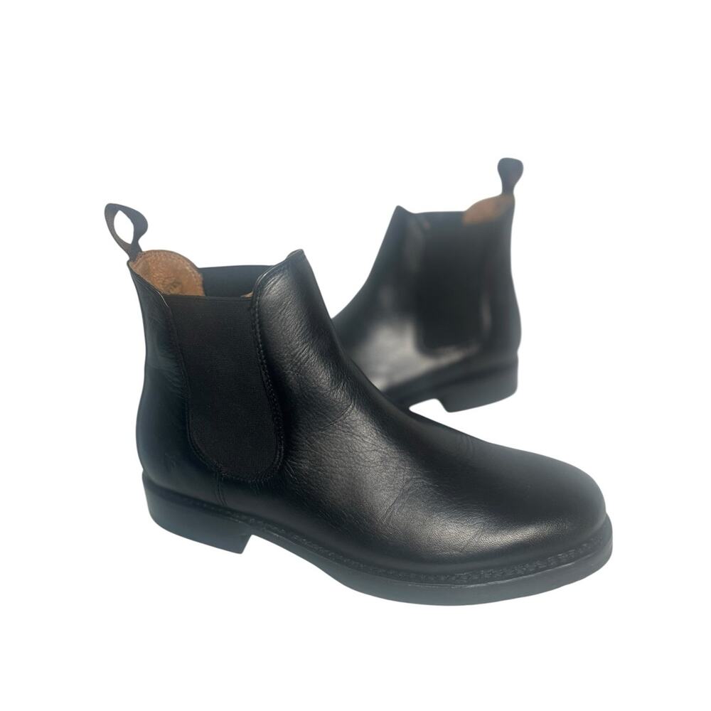 Frye Dylan Black Leather Chelsea Boots Mens 9 Classic Timeless Pull On Preppy